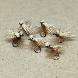 エルクヘアカディス#20(ブラウン、ブリーチ)計6本