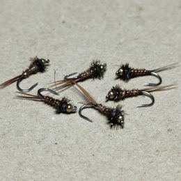 BHフェザントテールニンフ#16(ナチュラルフェザントテール)計6本