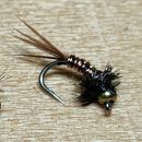 BHブラッシー　ニンフ#18(コパーワイヤ)カーブフック版　計6本