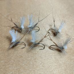 エルクヘアパラシュート#12(アダムスグレー)計6本